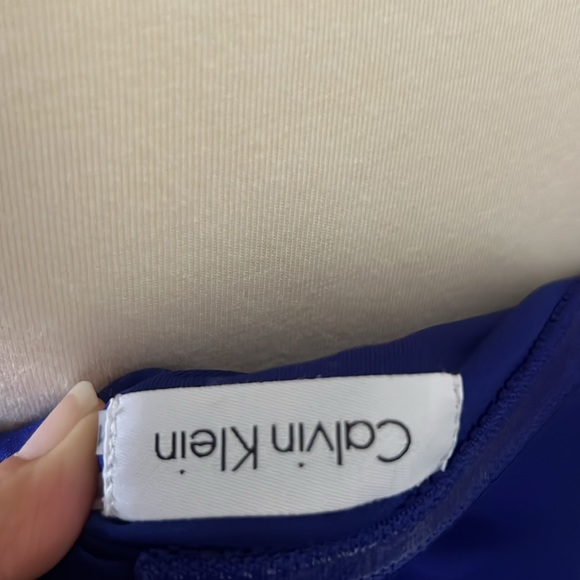 Calvin Klein One Shoulder with Silver detail Size 10 - Picture 11 of 14